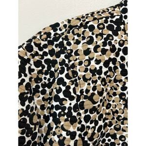 Preswick & Moore light jacket black tan print full zip womens size 1X